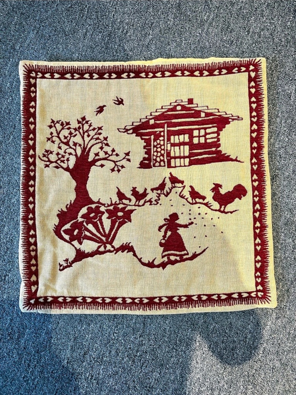 J. Pansu Woven Tapestry Pillow